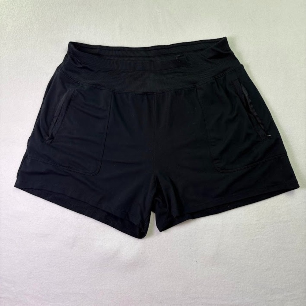 Women's Freely‎ Shorts Size Large Knit Soft Athletic or Loungewear Zip Pockets